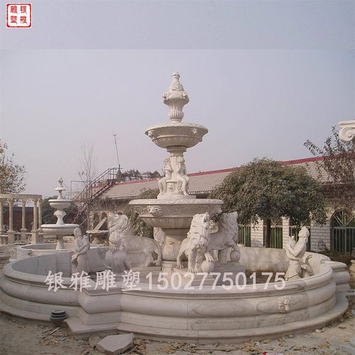 甘南漢白玉石雕噴泉 戶(hù)外景觀的藝術(shù)與永恒